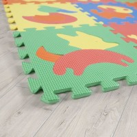Пол мягкий Зоопарк-1 29x29 см полипропилен, цвет мультиколор, 9 шт.