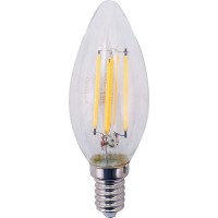 Лампа светодиодная Gauss LED Filament E14 11 Вт свеча прозрачная 720 лм, тёплый белый свет