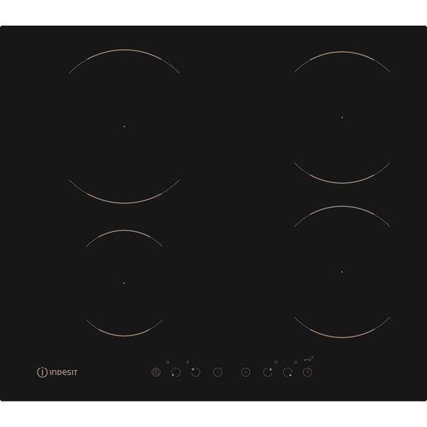 Варочная панель индукционная Indesit VIA 640 0 C, 4 конфорки, 56x49 см, цвет чёрный