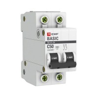 Выключатель автоматический EKF Basic mcb4729-2-50C 2Р 230В 52А