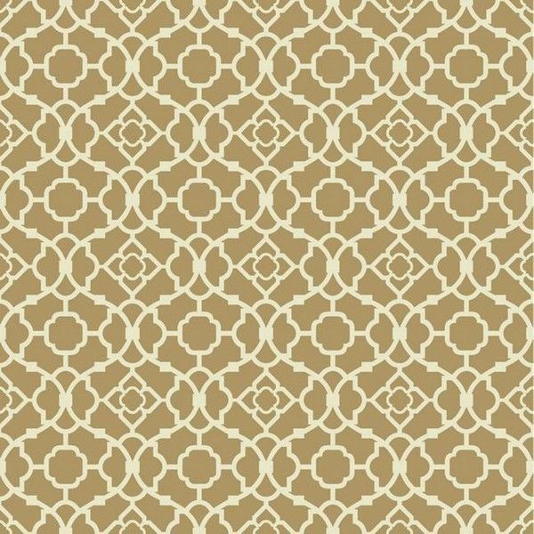 Обои бумажные York Wallcoverings Waverly Small Prints коричневые WP2497 0.52 м