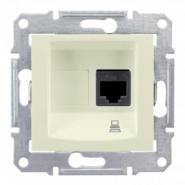 Розетка компьютерная Schneider Electric SEDNA SDN4300147