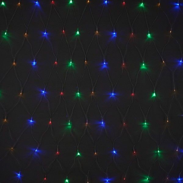 Электрогирлянда комнатная «Сетка» 1.5x1.5 м 96 LED мультисвет