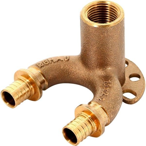 Водорозетка Rehau RX plus 16 мм x 1/2 "34; проходная, внутренняя резьба, бронза 456270