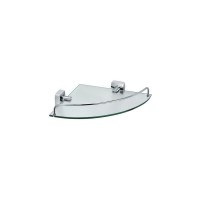 Полка стеклянная угловая Fixsen Kvadro FX-61303A