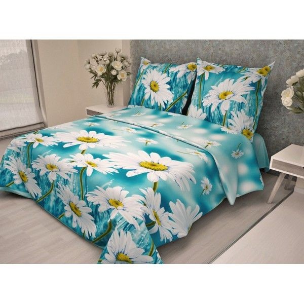 Комплект постельного белья семейный GUTEN MORGEN Диана Ромашка, бязь, 50x70 см