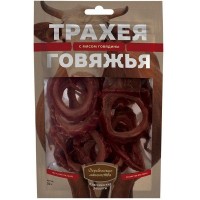 Деревенские лакомства Классические рецепты Трахея говяжья с мясом говядины для собак 50гр