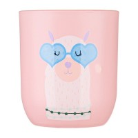Стакан для зубных щеток Lama стекло цвет розовый