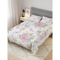 Покрывало с наволочками Ambesonne Цветочные сферы bcsl_29398, 160х220 см, жаккард