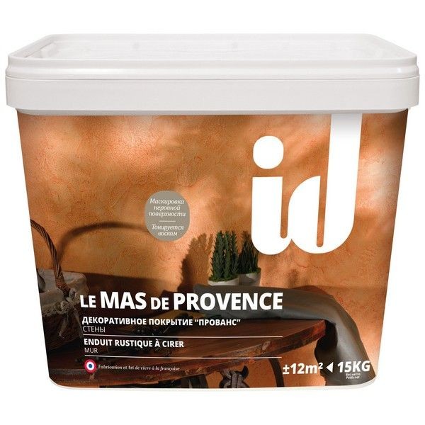 Декоративное покрытие Прованс Le Mas de Provence 15 кг цвет белый