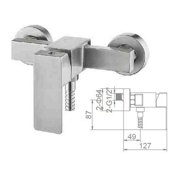 Смеситель для душа Ledeme L72033
