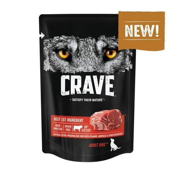 Корм консервированный CRAVE для взрослых собак всех пород с Говядиной 24 шт