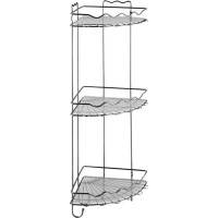 Полка для ванной комнаты Swensa трёхъярусная угловая металл