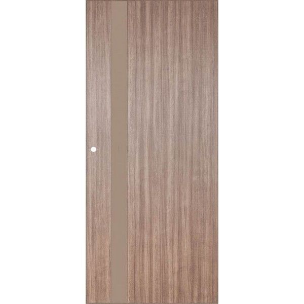 Дверь межкомнатная остеклённая Селена 60x200 см цвет орех