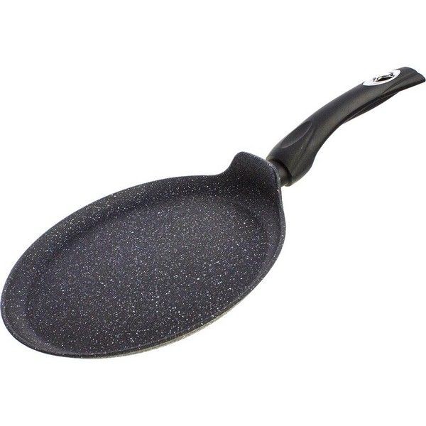 Сковорода блинная Proffi Kitchen Black Stone PKT0165, 24 см