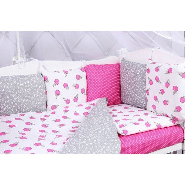 Комплект постельного белья AmaroBaby Sweet в кроватку, бязь 15 предметов