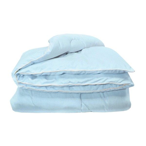 Одеяло JustSleep Влада, 172х205 см, овечья шерсть, цвет голубой