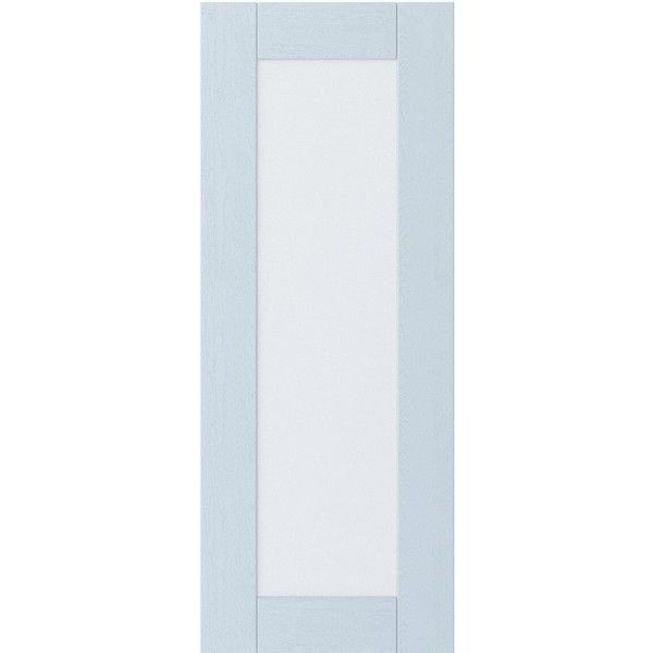 Витрина для шкафа Delinia ID «Томари» 40x102.4 см, МДФ, цвет голубой