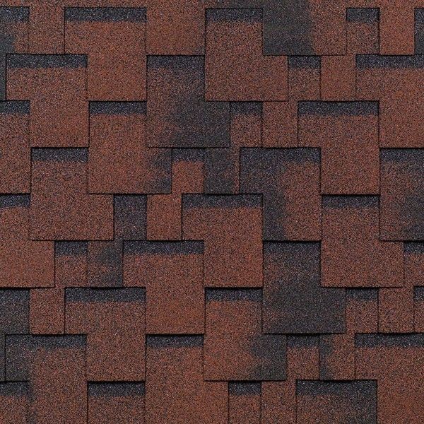 Черепица гибкая Mida Аккорд красный 3 м²