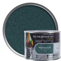 Грунт эмаль по ржавчине 3 в 1 молотковая Dali Special цвет зеленый 0.4 кг