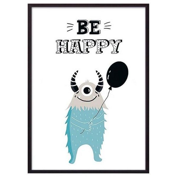 Постер Дом Корлеоне Монстр "34;Be happy "34; 07-0632-30х40, 30х40 см