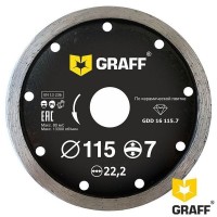 Диск алмазный GRAFF 115х7х2.0х22.23 мм GDD 16 115.7