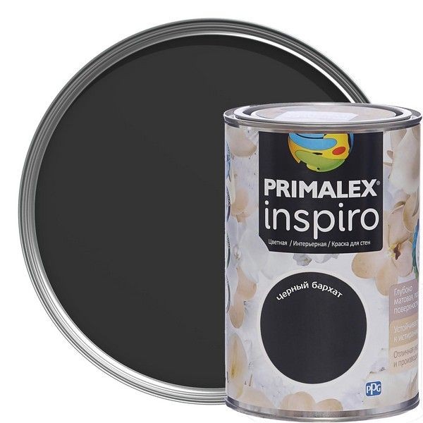 Краска Primalex Inspiro 1 л Чёрный бархат