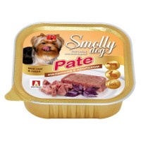 Влажный корм для собак СмоллиДог патэ (Smolly dog pate), Телятина с кроликом, 100г