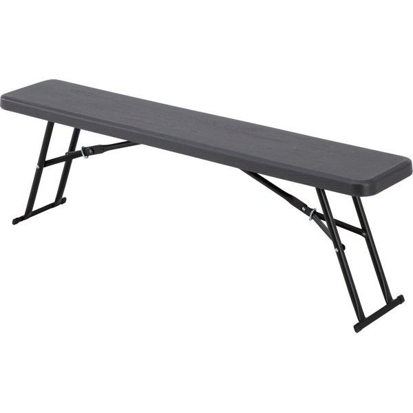 Скамья садовая 137x26х44 см металл/пластик коричневый