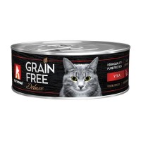 Влажный корм для кошек ЗООГУРМАН «GRAIN FREE», Утка, 100г