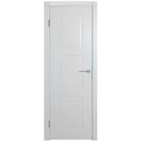 Дверь межкомнатная Британия глухая эмаль цвет белый 60x200 см (с замком)