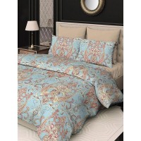 Комплект постельного белья евро Sorrento Deluxe Шафран 117077, сатин