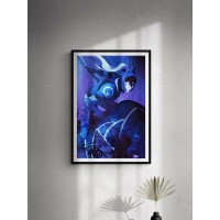 Плакат "34;Просто Постер "34; Аниме DOTA. Луна 40x50 в раме 870985903731