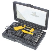 Отвёртка со сменными битами Stanley с храповым механизмом 40 предметов