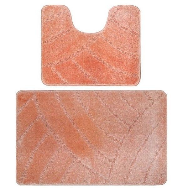 Комплект ковриков для ванной Banyolin Classic 50Х80/50Х40см 11мм (Персиковый) 1/25