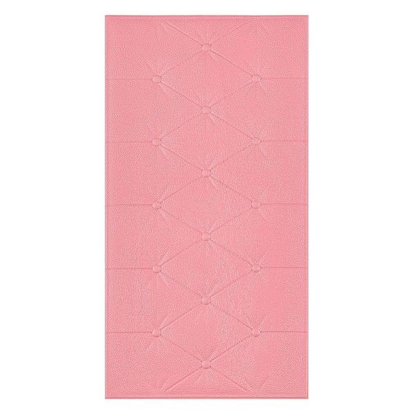 Мягкая самоклеящаяся 3D панель для стен и потолка LAKO DECOR LKD-50-10-07 Каретная стяжка Розовый 60x30