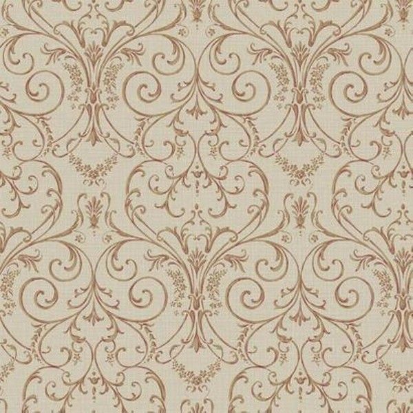 Обои бумажные Georgetown Designs Roses бежевые 0.53 м PN0417