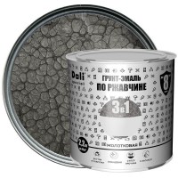 Эмаль по ржавчине 3 в 1 Dali молотковая цвет серый 2.2 кг