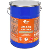 Эмаль для пола Простокраска атласная цвет золотисто-коричневый 5 кг