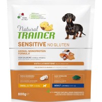Сухой корм для взрослых собак мелких пород TRAINER Natural Sensitive без глютена Лосось 800 г