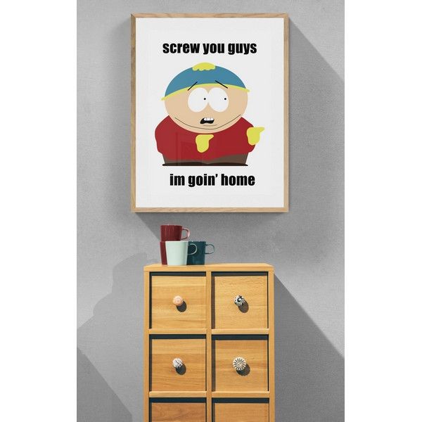 Постер Просто Постер South Park : Саус Парк - Screw You Guys 60х90 см