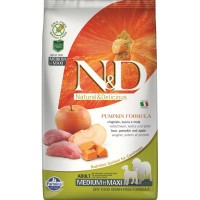 Сухой корм для собак средних и крупных пород FARMINA N&D Dog GF Pumpkin Boar&Apple Adult Medium&Maxi беззерновой Кабан Яблоко Тыква 2.5 кг