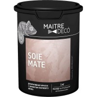 Краска декоративная Maitre Deco «Soie Mate» эффект матового шелка 1 кг