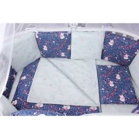 Комплект постельного белья AmaroBaby Лисички в кроватку, бязь 15 предметов