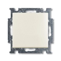 Переключатель промежуточный встраиваемый ABB Basic 55 1 клавиша, цвет бежевый