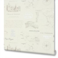 Обои флизелиновые Victoria Stenova Maps бежевые 1.06 м 998726