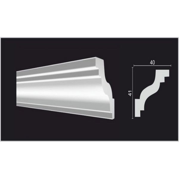 Молдинг потолочный Decor-Dizayn DD28 40х2000 мм дюропласт