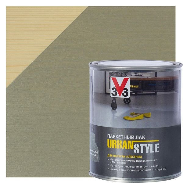 Лак V33 Urban style цвет серебряный 0.75 л