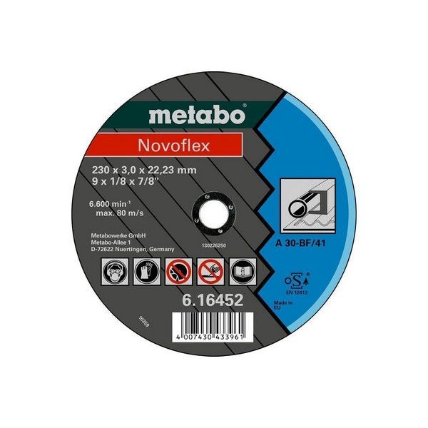 Круг отрезной по металлу Metabo А30 150x3x22.2 мм 616448000