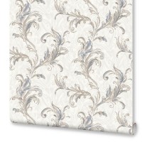 Обои флизелиновые Ornamy Miracle белые 1.06 м 8003-01